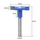 1/4in T-type Wood Router Bit Mill Engraving Trimmer Adapter Milling Cutter