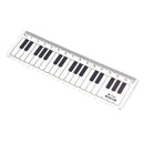 Creative Piano Keyboard Ruler 15cm 6in Musical  Black and White PlasticME