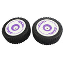 RC Tire 2Pcs Wheel Tyres Rubber Front Tires for Wltoys 124019 1/12 Scale RC