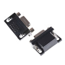 2PCS VGA DB15 15Pin D-SUB 3 Row Female Right Angle PCB Solder Cable Connector Z