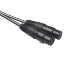 Dual Female Xlr to Rca Cable,Heavy Duty 2 Xlr Female to 2 Rca Male Patch Ca
