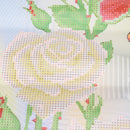 Mosaic White Rose DIY5D Diamond Embroidery Painting Cross Stitch Craft Kit M&E