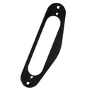 Electric Guitar Single Coil Neck Pickup Surround Ring with Screws Black