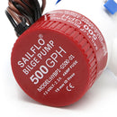 2.2A 500GPH 12V Non-automatic Marine Electric Submersible Bilge Pump