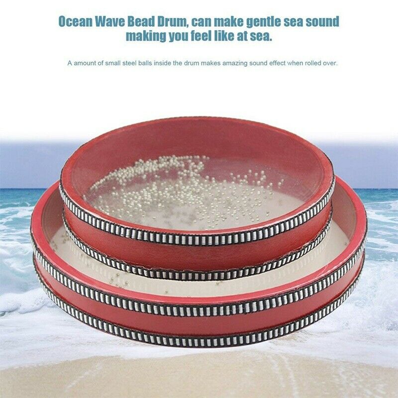 Children'S Percussion Tambourine Ocean Wave Bead Drum Sea Sound Music Instr