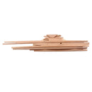 17Pcs Spruce Brace Wood Kit Light Brown Professional 41 Inch Guitar Parts L