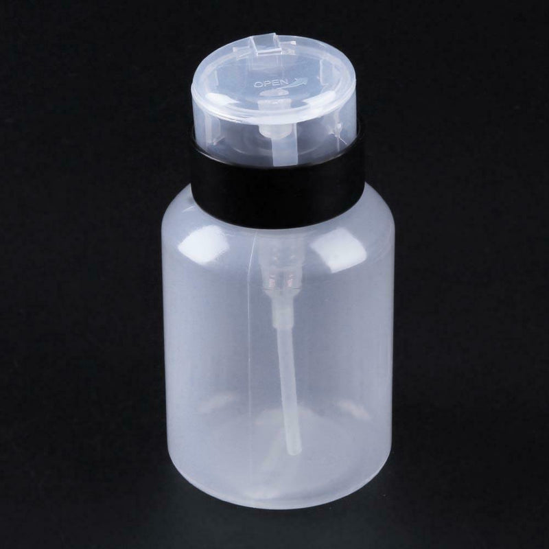 220ml High-Capacity Empty Pump Refillable Nail Polish Remover Bottles Tools