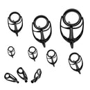 10pcs/lot Mixed Size Fishing Rod Guides Tip Top Rings for DIY Rod Repairing