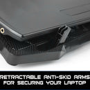 LED Laptop Cooling Pad 12-17'' 4-Fan Notebook Cooler Radiator Stand Tilt