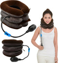 Air Inflatable Office Pillow Portable Home Cervical Traction Velvet Three Floors