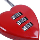 Heart Shaped Luggage Resettable Combination Padlock M1R4