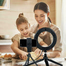 3 in 1 Dimmable LED Studio Camera Ring Light Phone Light Video Lamp Fill F5V7