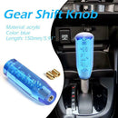 Bubble Crystal Car Gear Shift Knob Manual Gear Stick Lever Knob (Blue)