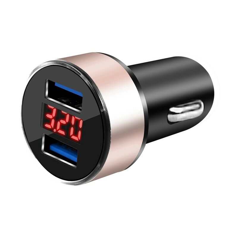 Car Charger 5V 3.1A With LED Display Universal Dual Usb Phone Car-Charger f I9V8