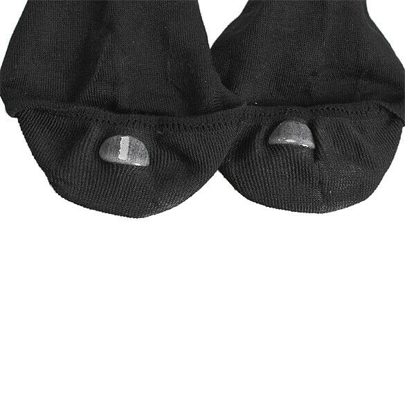 Nonslip Bamboo Fiber Socks Cotton Ankle Boat Low-cut Black A#S