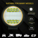 72W LED Work Light Flood Spot Beam Bar Car SUV ATV Off-Road Driving Fog LamS Hn