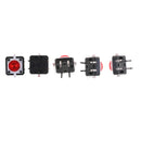 5pcs 12*12*7.3 Red Tactile Push Button Switch Momentary Tact LED  B Kw