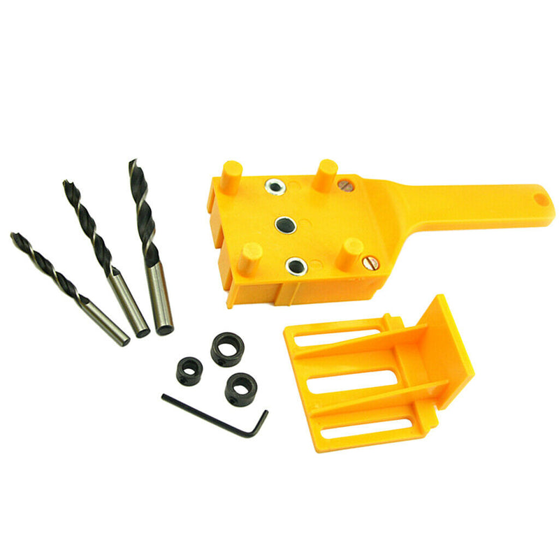 2 Pieces Woodworking Dowel Jig With Drill Bits Sets For Joinery Doweling