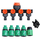 4 Way Garden Water Tap Adaptor Hose Splitter Quick Connectors Garden