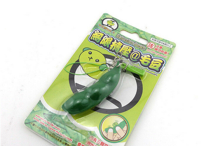 Fun Beans  Toys Keychain Pendants Anti Stress Ball Squeeze Funny Gadgets