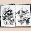Skulls Series Skeleton Design Tattoo Art Book Flash Sketch A4 Size 76 Pages  LJ
