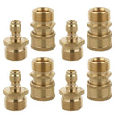 8Pcs M22x1.5mm Pressure Washer Hose Connector Quick Coupler Male & Female Brass