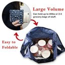 Reusable Grocery Bags 6 Pack Heavy Duty Folding Shopping Tote Bag Washable  T6X2