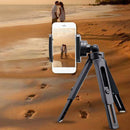 Telescopic Smartphone Tripod Stand Handle Grip Selfie Stick with Phone Clip