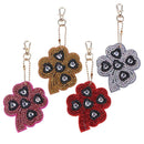 4pcs DIY Full Drill Special Shaped Diamond Painting Plant Shape Keychain