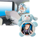 Cartoon Puppy Car Adjustable Rearview Mirror Infant Safety Seat Back Mirror A
