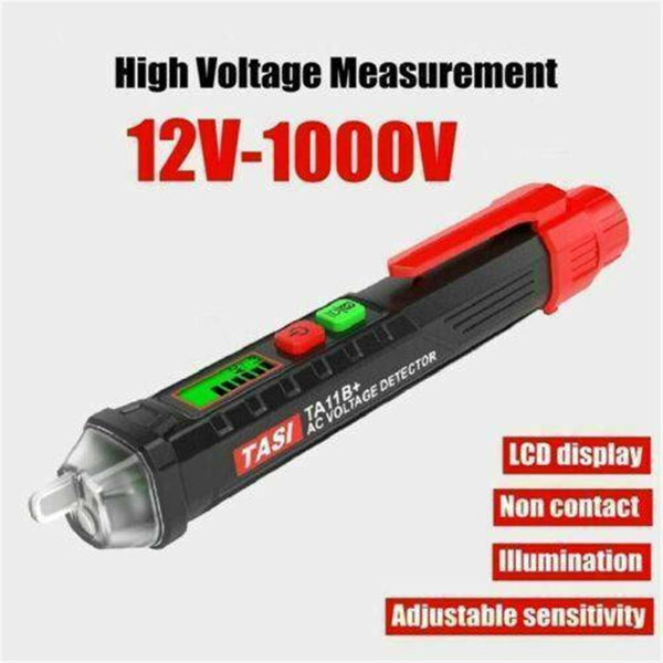 Non Contact AC/DC Voltage Detector Pen Sensitivity 12-1000V LCD Electric Tester