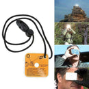 Practical Reflective Signal Mirror With A Whistle For Outdoor Survival New B1M5