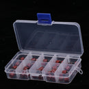 50 Pcs TR5 Micro Slow Blow Fuse Assortment Kits (500mA-6.3A)