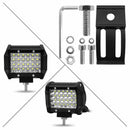 4in 200W LED Work White Light Bar Side Shooter Pod Driving Fog OffRoad Tractor