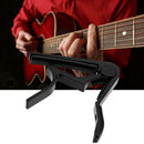 Alloy Tune Clamp Key Trigger Capo for Acoustic Electric Guitar (Black) A