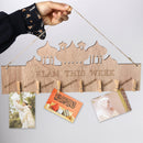 1pc Wooden EID Mubarak Ramadan Kareem Party Mdf Chalkboard Hanging Decoration