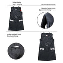 Size_M Black Pet Grooming Apron Workwear Work Clothes for Dog Beauticians