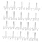 40pcs Sturdy Steady Ceramics Plate Bowls Samples Easel for Closet Rack