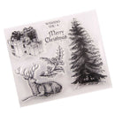 Merry Christmas Tree Reindeer Stamp clear Silicone craft for DIY Scrapbooking JR
