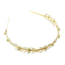 Fashion Headdress Retro Metal Leaf Rhinestone Bride Headwear Hair Jewelry