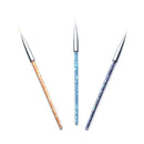 Professional Nail Art Liner Brush UV Gel Painting Acrylic Nail Brushes Stri F2P2