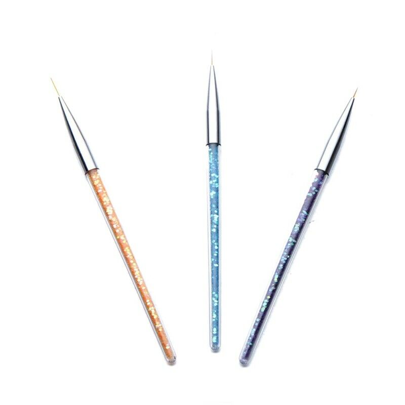 Professional Nail Art Liner Brush UV Gel Painting Acrylic Nail Brushes Stri F2P2