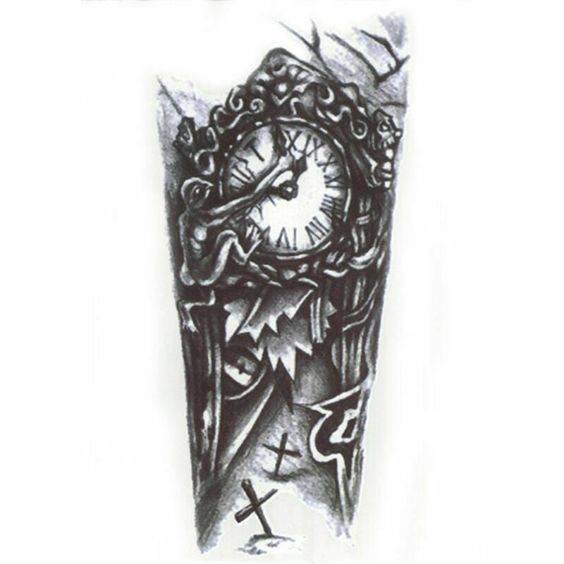 1PC Temporary Large Tattoo Arm Body Art Removable Waterproof Tattoo AU I7K9