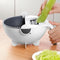 Magic Rotate Vegetable Cutter with Drain Basket Multi-Functional Kitchen Ve C2F4