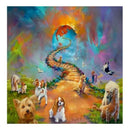 Full Round Diamond Painting Scenery Animal Sky Road Painting Cross Stitch D