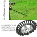 6 Inch Break-Proof Wired Round Edge Mower Grass Trimmer Head Brush Cutter B