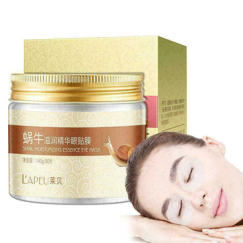 80 pieces remove fine lines dark eyes nourishing lightening For eyes snail B5M7
