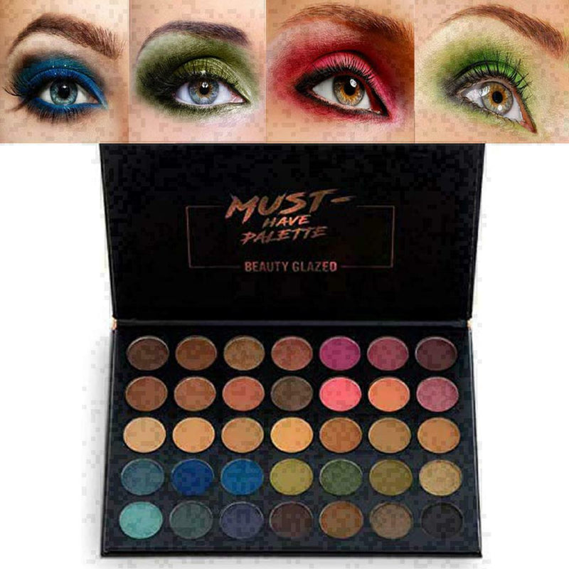 Makeup Eyeshadow Palette 35 Colors Smoky Makeup Eye Shadow Pallete Matte Sh N4P7