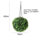 Solar Lantern Outdoor Hanging Outdoor Garden Patio Decor LED Topiary Ball Lamp