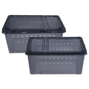 2pcs Pet Reptile Spider Breeding Box Transport Case Feeding Hatching Tank